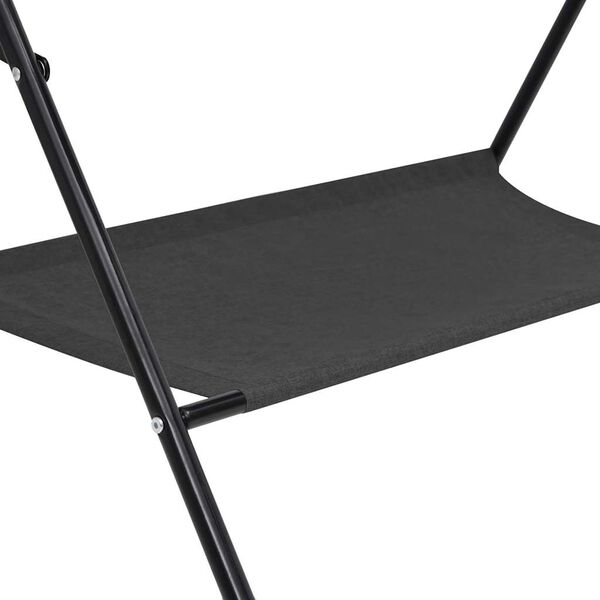 vidaXL Table à langer Anthracite Fer
