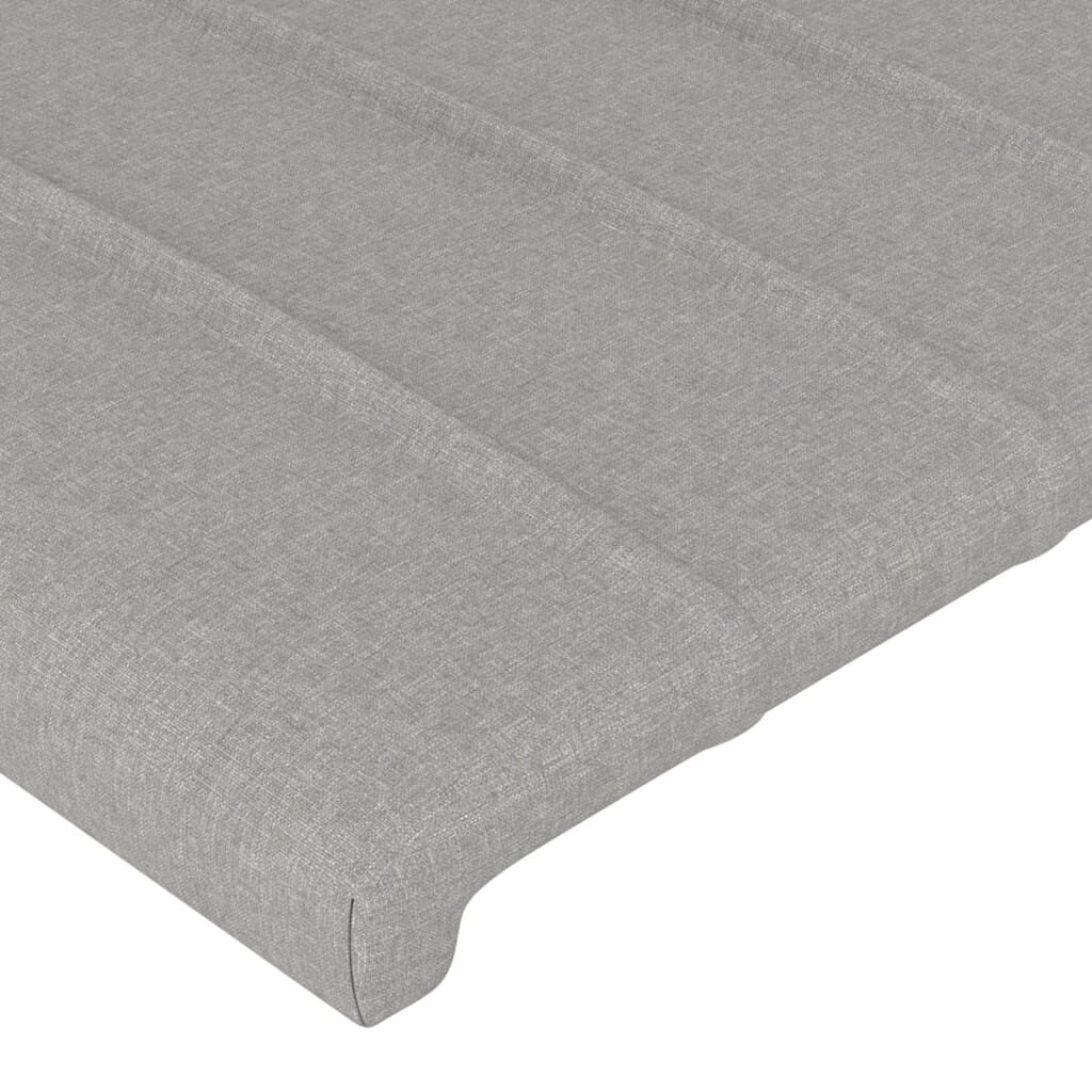 vidaXL Têtes de lit 2 pcs Gris clair 100x5x78/88 cm Tissu