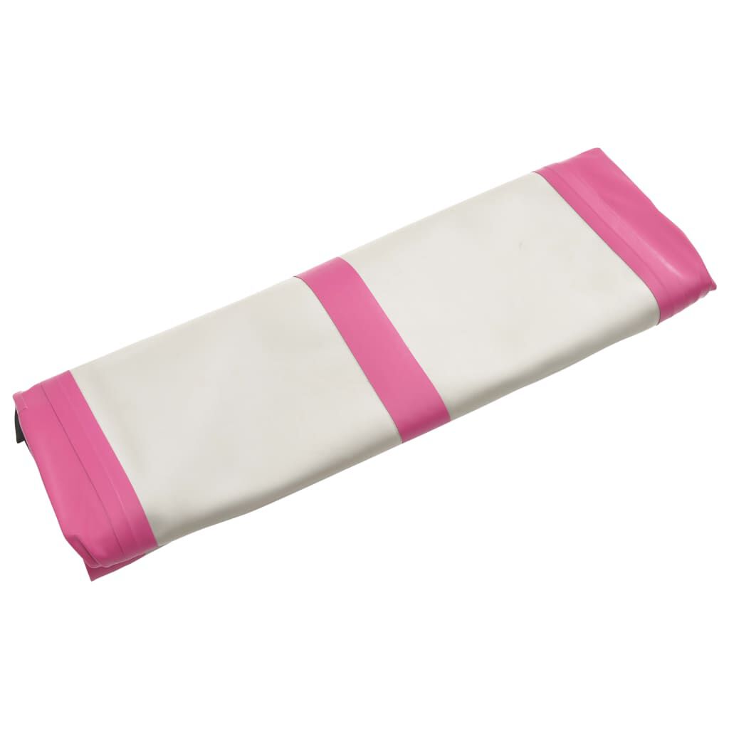 vidaXL Tapis gonflable de gymnastique avec pompe 60x100x10 cm PVC Rose