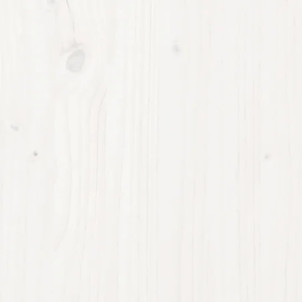 vidaXL Support pour bois de chauffage Blanc 108x73x108 cm Bois de pin