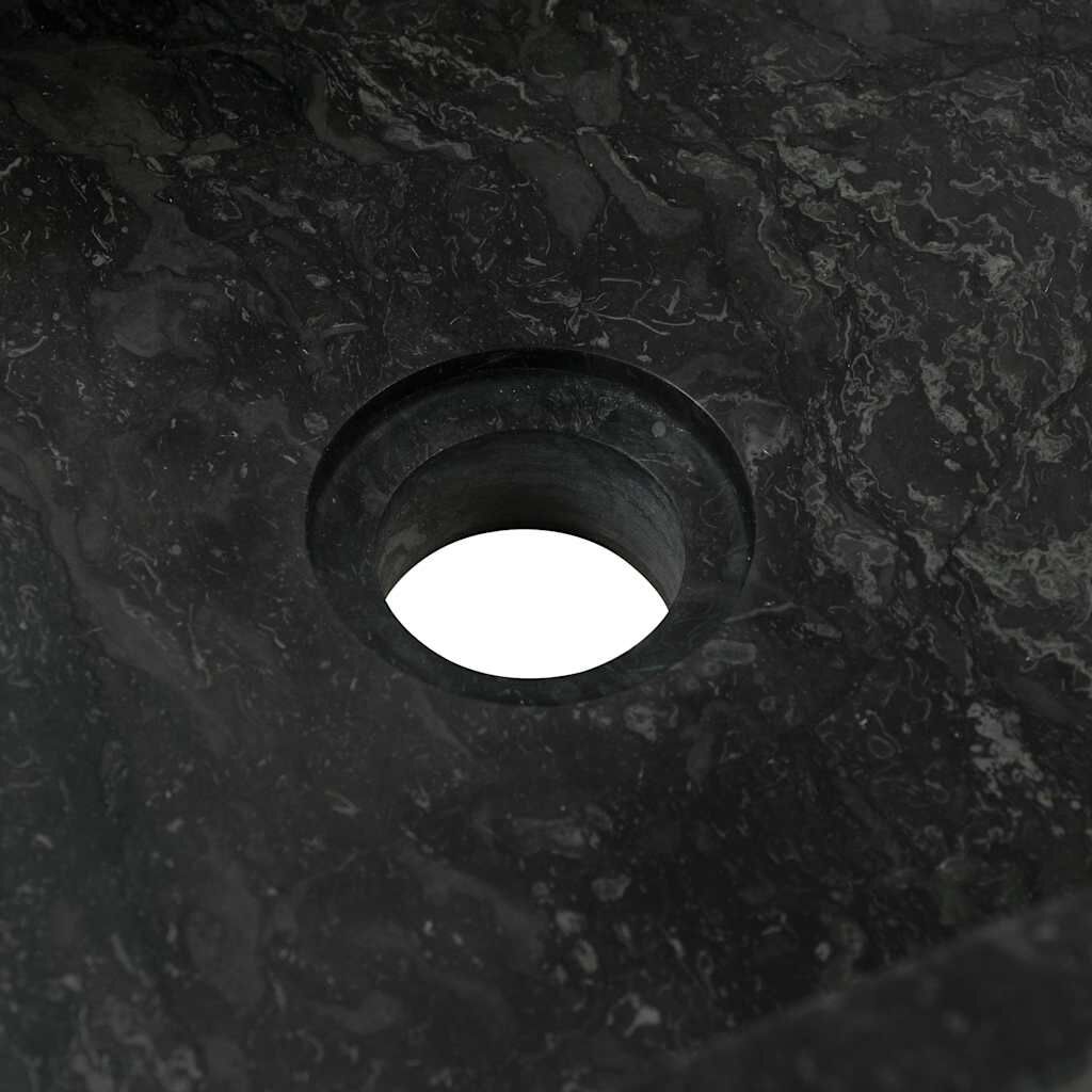 vidaXL Lavabo 45x30x12 cm marbre noir brillant