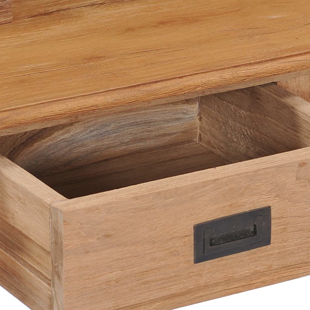 vidaXL Bureau 90x50x100 cm bois de teck solide