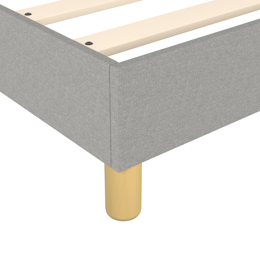 vidaXL Cadre de lit sans matelas gris clair 80x200 cm tissu