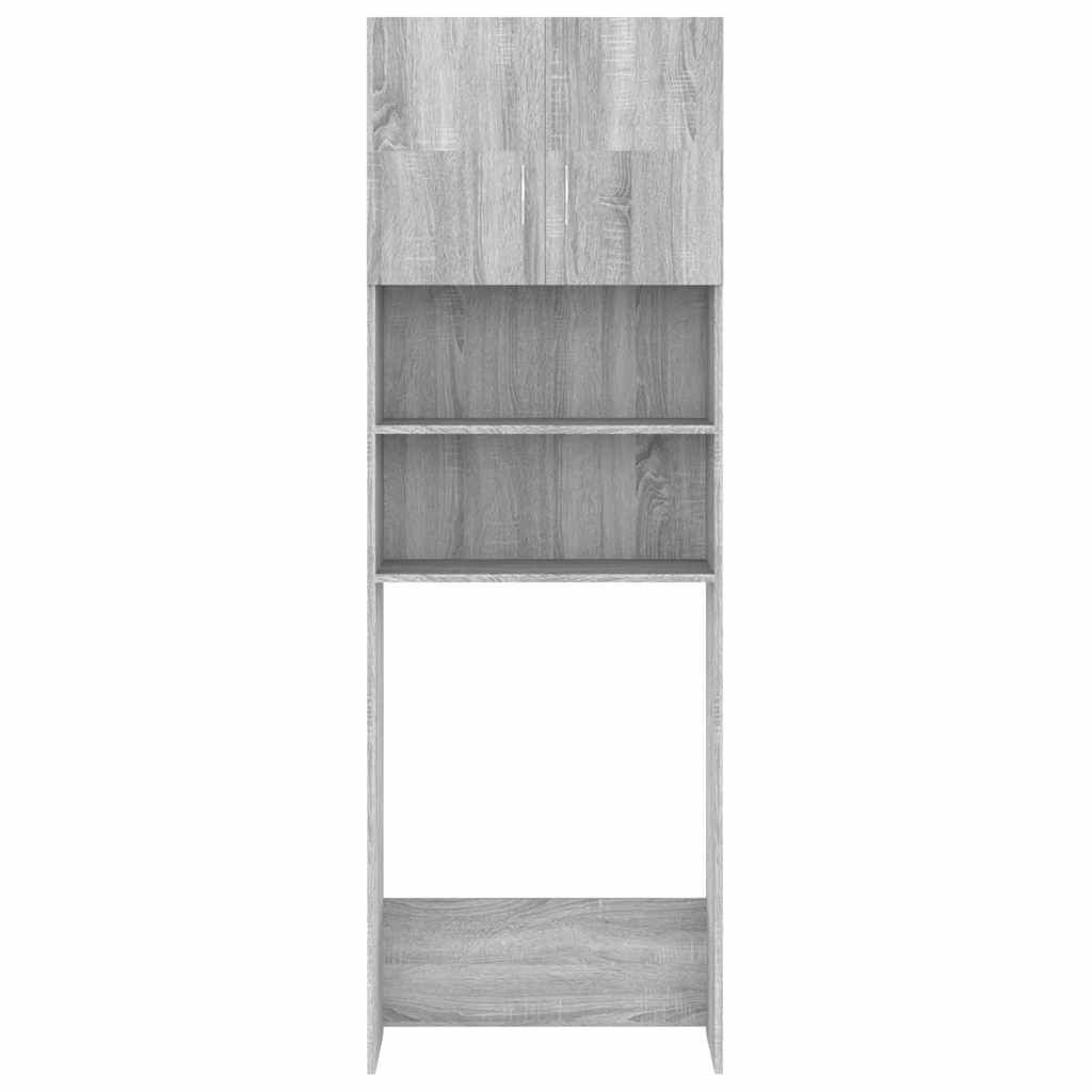 vidaXL Meuble pour machine à laver Sonoma gris 64x25,5x190 cm