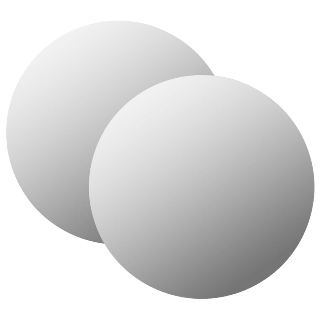 vidaXL Miroirs muraux 2 pcs 40 cm Rond Verre