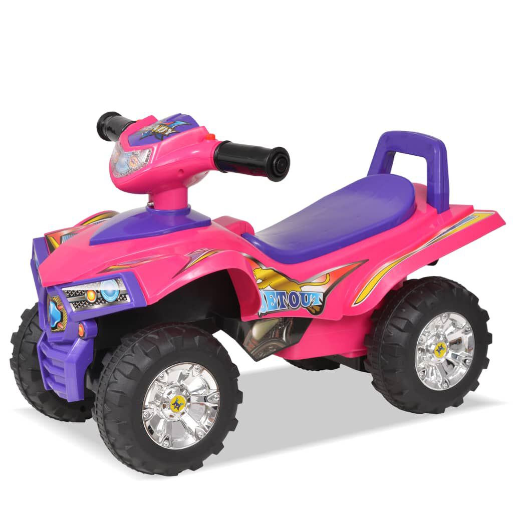 vidaXL VTT pour enfants avec son et lumière Rose et violet