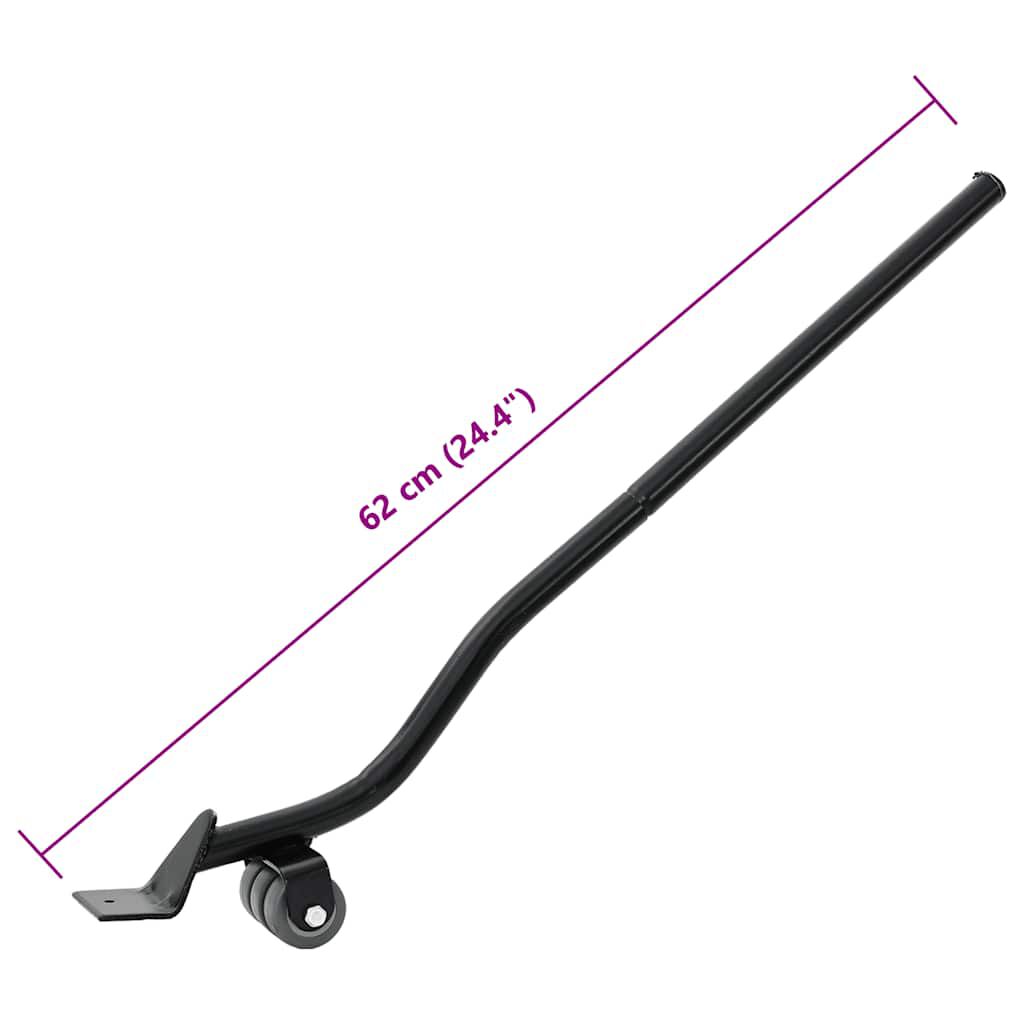 vidaXL Roulettes pour meubles 4 pièces avec élévateur 14,5 x 13,5 x 4 cm Acier 400 kg