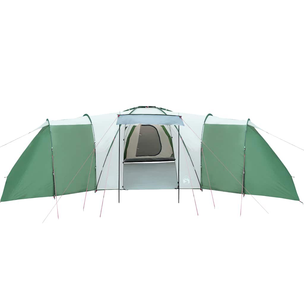 vidaXL Tente familiale à dôme 12 personnes vert imperméable