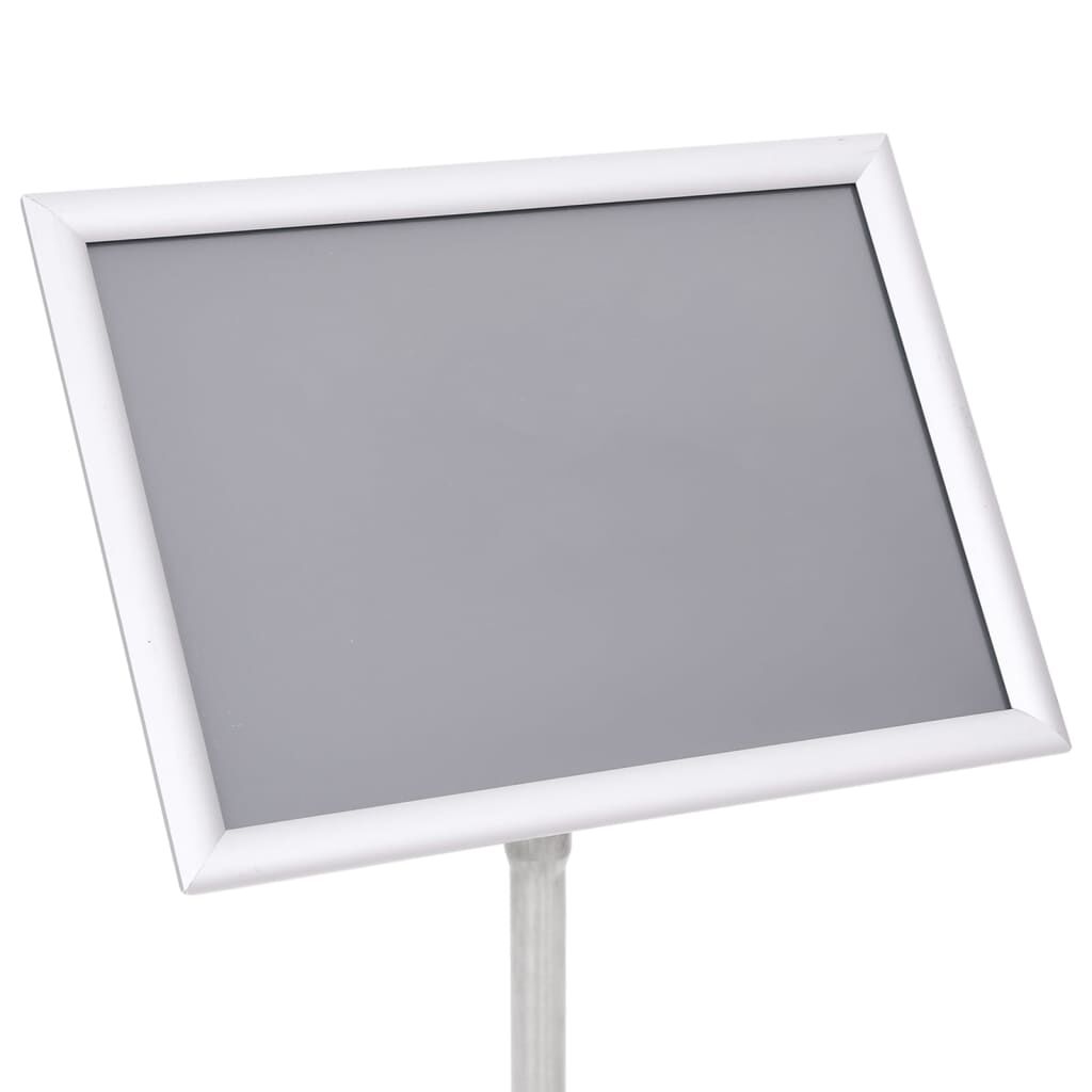vidaXL Support d'affiche A3 sur pied Argenté Alliage d'aluminium