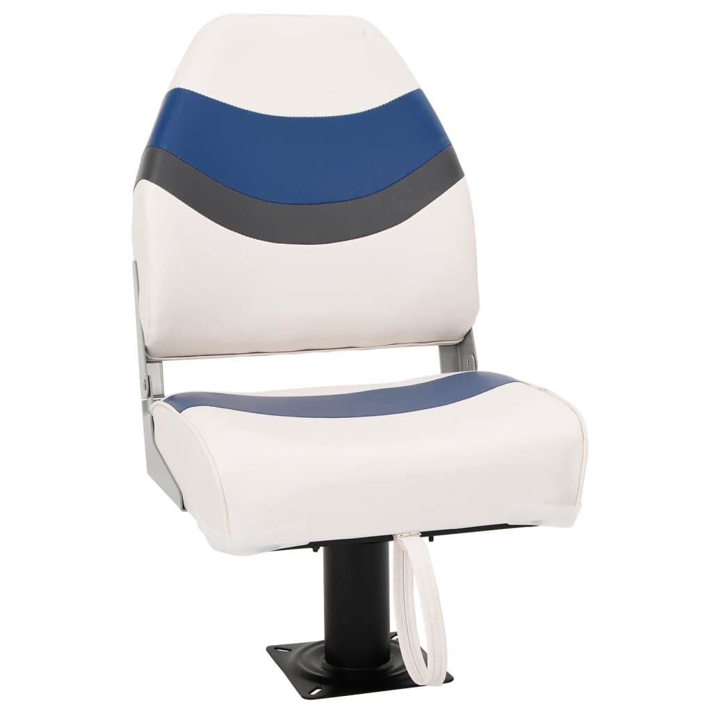 vidaXL Ensemble de sièges de bateau pliables lot de 2 dossier haut