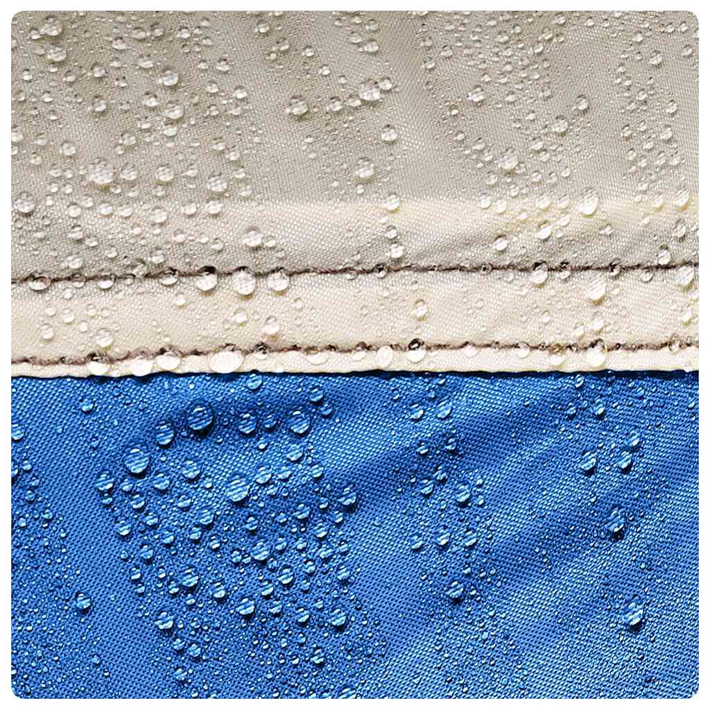 vidaXL Tente de plage bleu azuré escamotable imperméable