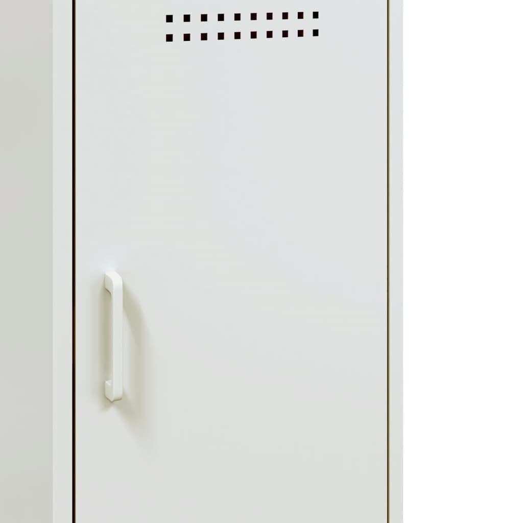 vidaXL Buffet blanc 36x39x79 cm acier