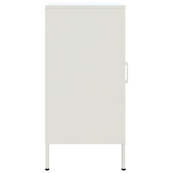 vidaXL Buffet blanc 36x39x79 cm acier