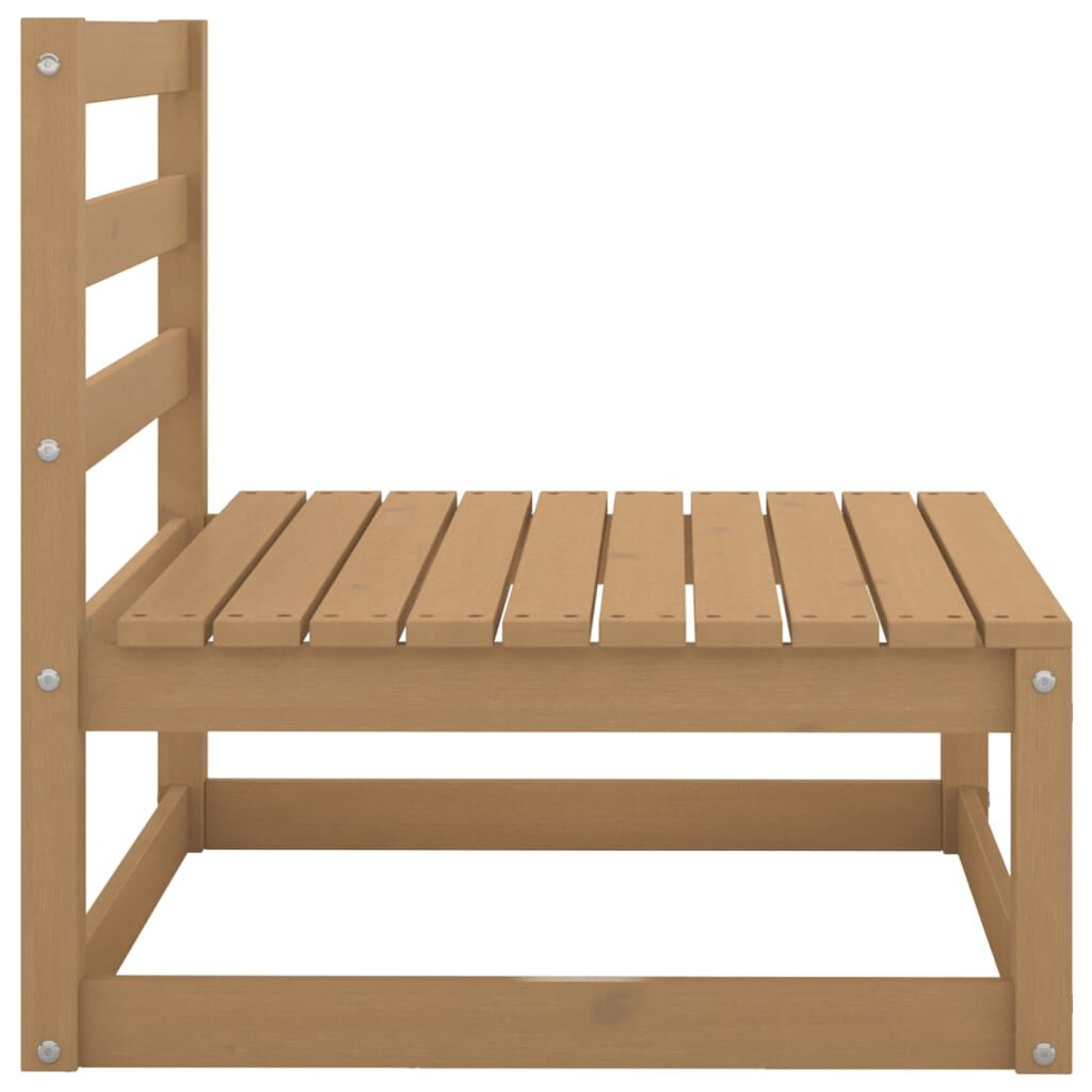 vidaXL Canapés centraux de jardin avec coussins crème 2 pcs
