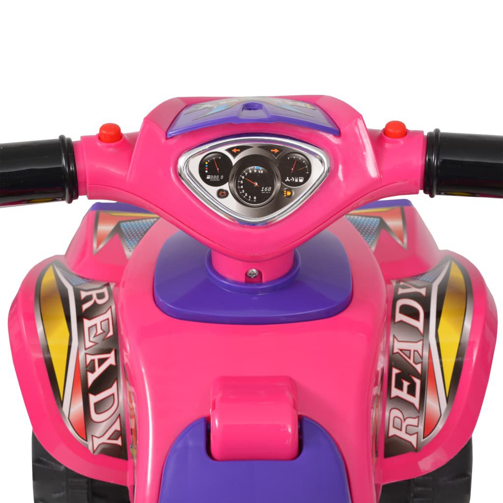 vidaXL VTT pour enfants avec son et lumière Rose et violet